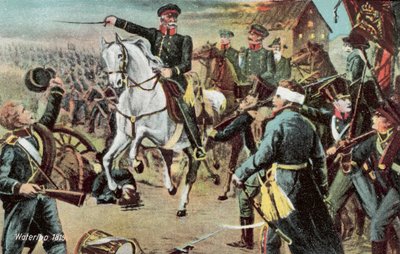 Waterloo 1815, el mariscal Blücher en la batalla de Waterloo de European School